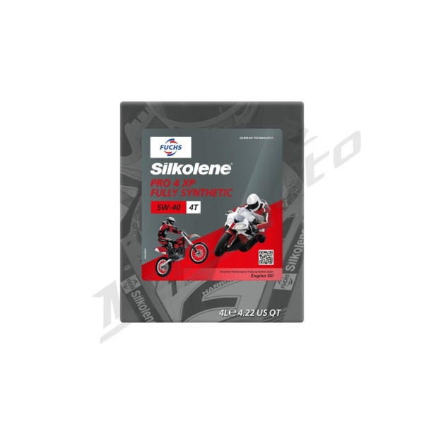 Silkolene Pro 4 XP Synthetic Oil 5W40 4T-4l