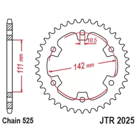 Rear Sprocket JTR2025 Black