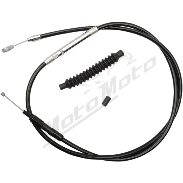 LA CHOPPERS Black Vinyl Clutch Cable Harley Davidson FLHRS / FLHTSCUSE / FLS / FXDF / FXSB / FXST 1584-1800 07-17
