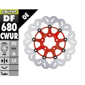 GALFER Brake Rotor Floating Wave Harley Davidson FLDE / FLHR / FLHRCI 1340-1923cc 00-23
