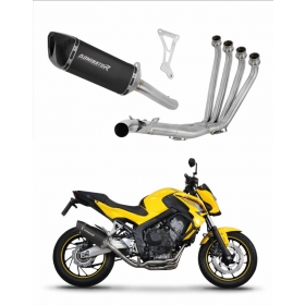 Honda CB 650 F 2014-2018 Full Exhaust System Collector Silencer HP6 BLACK + dB killer