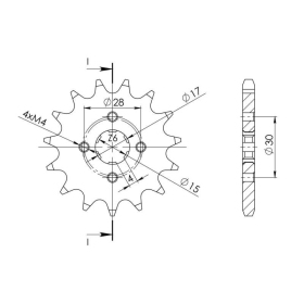 Supersprox / JT Front sprocket 253,12 12t