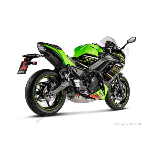 AKRAPOVIC Racing Line Full Exhaust System Stainless Steel / Carbon Fiber / Titanium Kawasaki Ninja / Z 650 17-20