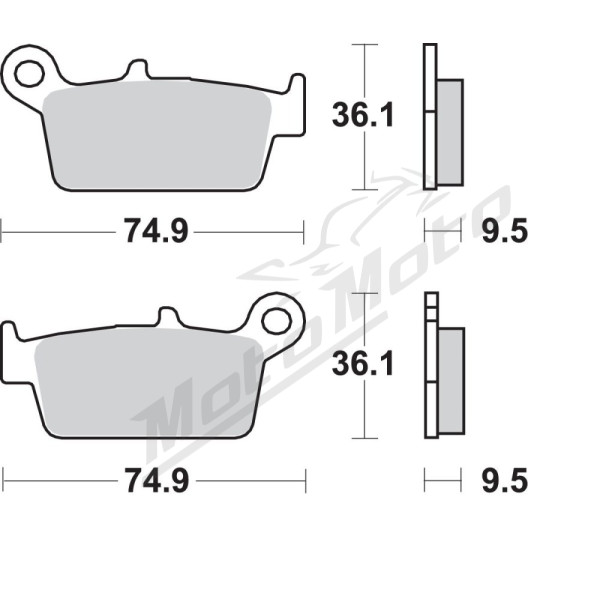 SBS SI Offroad 604SI Sintered Brake Pads AJP / CPI / GasGas / Honda / Kawasaki / Suzuki / TM Racing / Yamaha 85-650cc 87-24