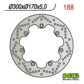 NG BRAKES Front/Rear Fixed Brake Disc 300mm Kawasaki EN / GPZ / GT / VN 450-1500cc 81-99