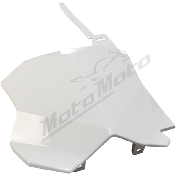 UFO Priekinio Numerio Lentelė Kawasaki KX 250-450cc 16-> Balta