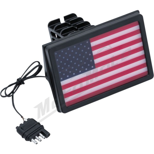 KURYAKYN Freedom Flag LED Receiver Hitch Cover