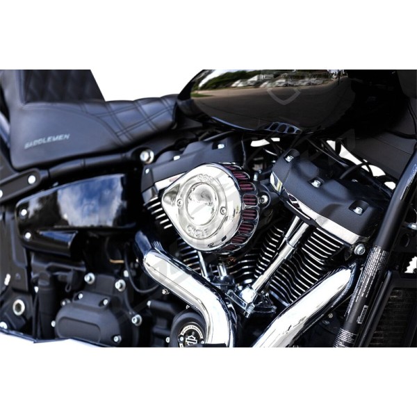 S&S CYCLE "Mini Teardrop Stealth" oro filtro rinkinys Harley Davidson FLDE / FLFB / FLFBS 1750-1977cc 17-25