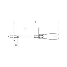 BETA 943FL Flexible Hexagon Nut Spinner - 6mm