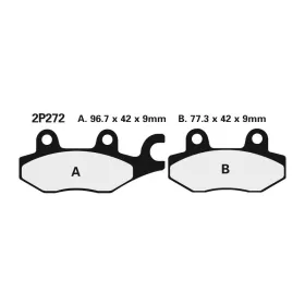 NISSIN Brake pads Honda VT / XL 125cc 99-11