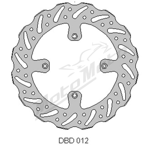 Delta braking front disc (250x100x3mm) Kawasaki KX 125-250 89-02