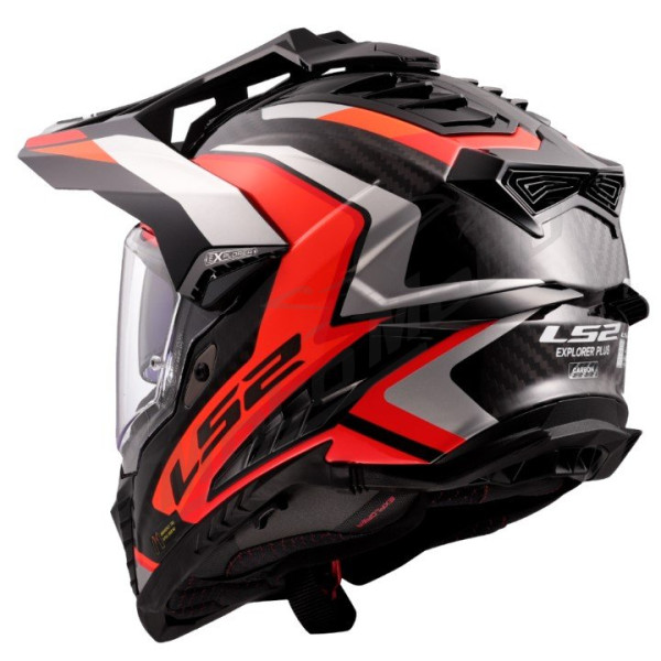Krosinis Šalmas LS2 MX701 C EXPLORER FRONTIER 2 Raudonas