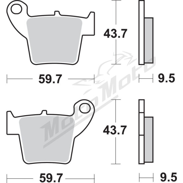 SBS SI Offroad Sintered 777SI Brake Pads Fantic / HM Moto / Honda / TM Racing 85-500cc 02->