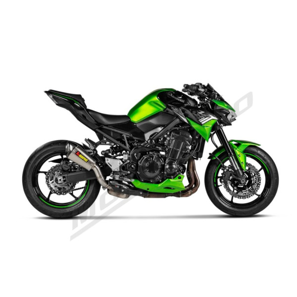 AKRAPOVIC Slip-On Line Muffler Titanium / Carbon Fiber Kawasaki Z 900 2025