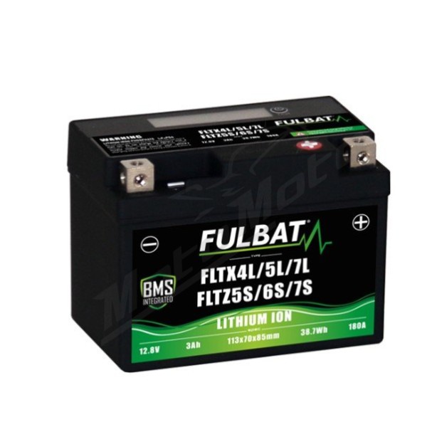 FULBAT Battery 3Ah 120 A EN 12V FLTX4L/5L/7L - FLTZ5S/6S/7S