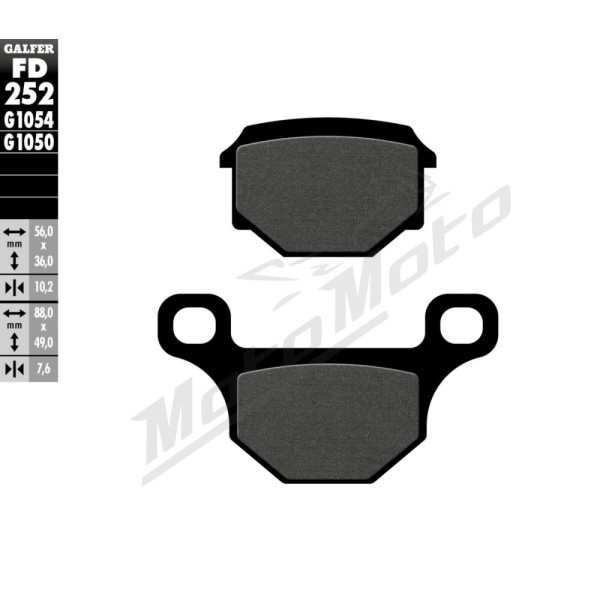 GALFER Brake Pad AJP / Aprilia / Derbi / Keeway / Mash / Peugeot / Rieju 50-200cc 07-24