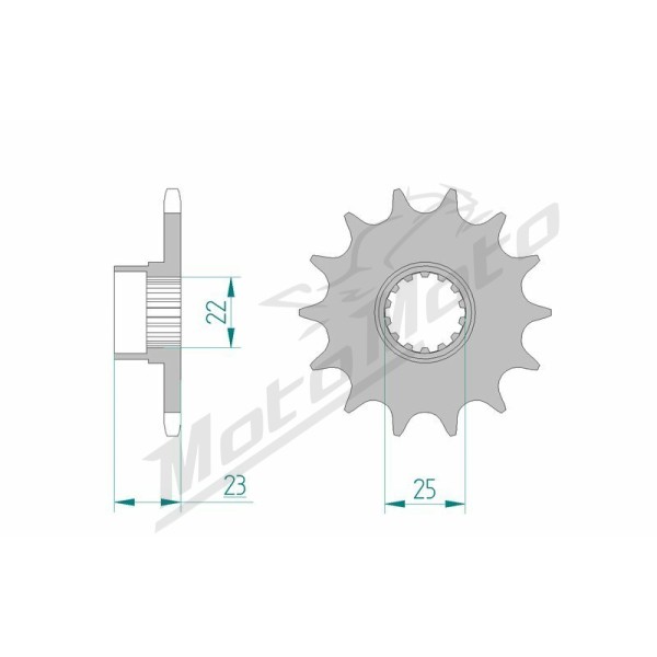 AFAM Steel Standard Front Sprocket 58500 - 520 14 teeth GILERA SATURNO / RC / XRT 500-600cc 89-94