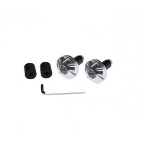 PLUG, HANDLEBAR END SILVER 2pcs.