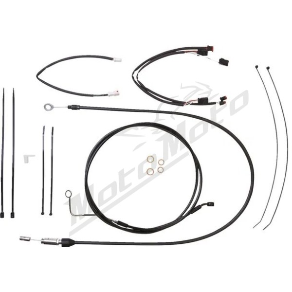 MAGNUM SHIELDING XR Trosų / lynų / elektros laidų prailginimo kompl. juodas 30.5/35.5cm Harley Davidson FLTRK  FLTRXS / FLTRXSE / FLTRXST / FLTRXSTSE 1750/1977 21-24