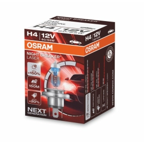 "OSRAM Night Breaker" lazerinės H4 lemputės 12V 60/55W - 1vnt