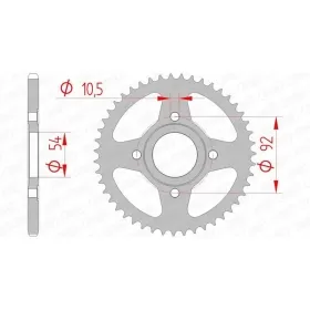 AFAM Steel Standard Rear Sprocket 420 47 teeth