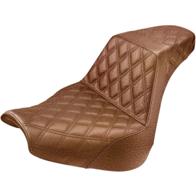 SADDLEMEN Step-Up Lattice Seat Brown Harley Davidson FXBR / FXBRS 1750-1923 18-23