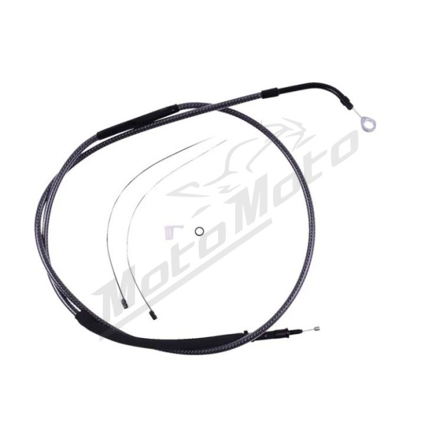 MAGNUM SHIELDING Polished Karbon Fiber Clutch Cable Harley Davidson FLH / FLHTK / FLHX / FLHXS / FLHXSE 1750/1977 21-24 167cm