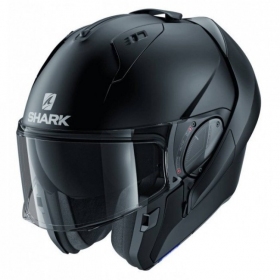 Shark Evo-Es Blank Matt Black Flip-up helmet