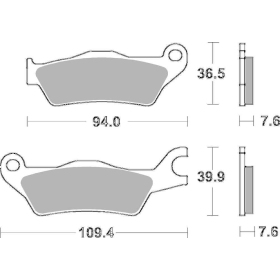 Sbs stabdžių trinkelės 951HS Sintered SUZUKI