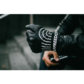 HolyFreedom Ipnotico perforated genuine leather gloves