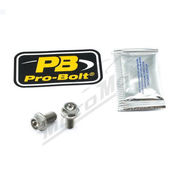 PRO BOLT Titanium Brake Caliper Mount Kit Kawasaki EX / ZX-4 400cc 18-22