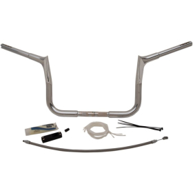 FAT BAGGERS INC. PointedTop Handlebar Kit Chrome 91.5x25.5cm Harley Davidson FLHT / FLHTC / FLHTCUTG / FLHTK 1584-1800 08-13