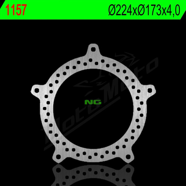 NG BRAKES Priekinis fiksuotas stabdžių diskas 224mm SYM Euro / GTS / Joyride / Shark 125-200cc 99-16