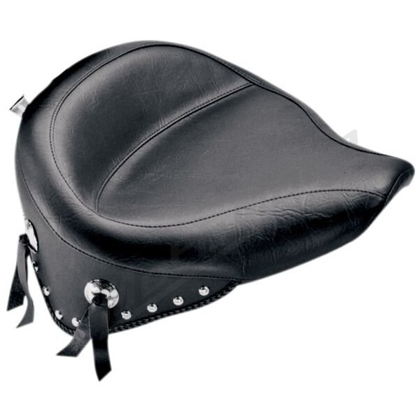 MUSTANG Wide Vintage Solo Seat Harley Davidson FLST / FLSTC / FLSTF / FLSTN / FLSTS / FXST / FXSTB / FXSTC / FXSTS / FXSTSB 1340cc 85–99