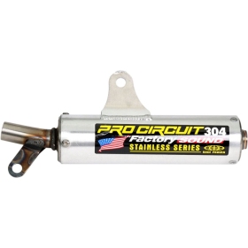 PRO CIRCUIT 304 Silencer Stainless Steel/Aluminum Suzuki RM 80/85 89-23