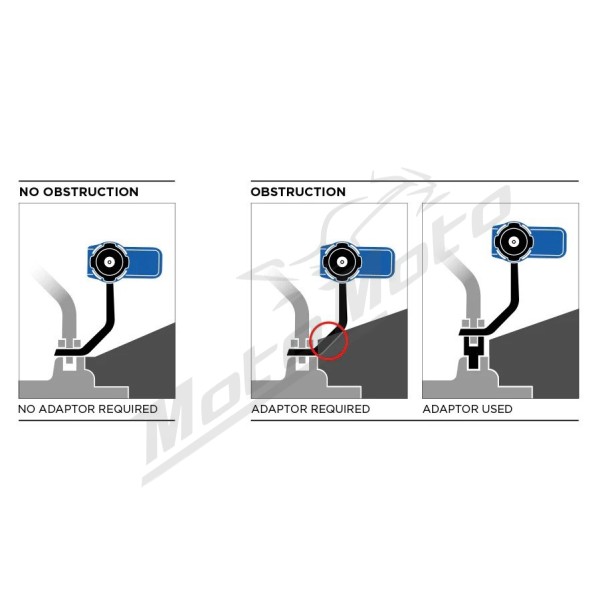 Quad Lock Veidrodėlio tvirtinimo adapterio rinkinys