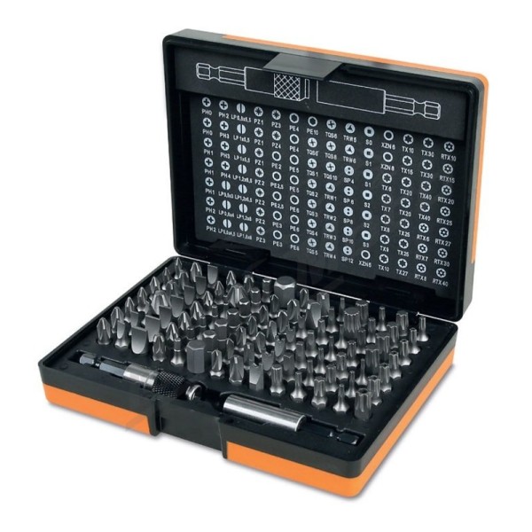BETA Screwdriver Bit Set With 98 Bits And 2 Bit Holders