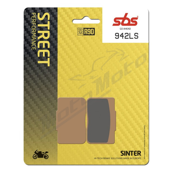 SBS LS Street Excel 942LS Sintered Rear Brake Pads BMW S1000 HP4 Race 2018