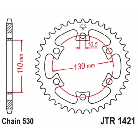 Rear sprocket JTR1421