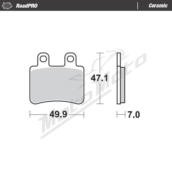 MOTO-MASTER Ceramic Rear Brake Pads Scorpa / Sherco / Yamaha 125-250 05-12