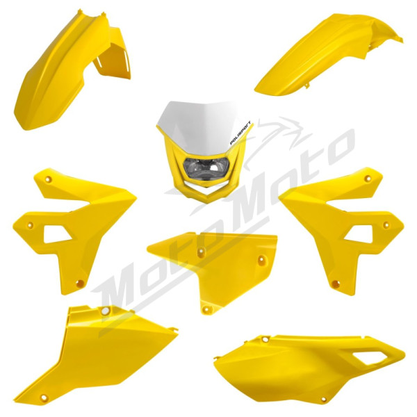 Polisport plastic set with headlamp Suzuki DR-Z 400 00-25