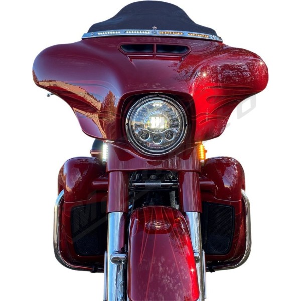 CUSTOM DYNAMICS ProBEAM® Dynamic Strips™ V2 Front Turn Signals Harley Davidson FLH / FLHR 1340-1977cc 96-24