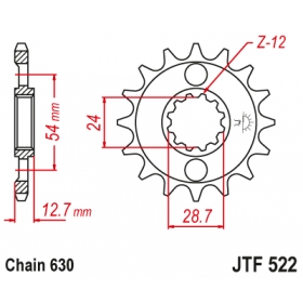 Front sprocket JTF522