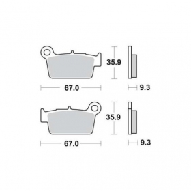 BRAKE PADS FERODO FDB2162SG / MCB739 OFFROAD