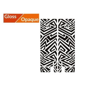ALGIS fork protective stickers set (glossy-black lines)