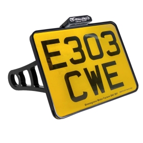 HEINZ BIKES Ø25.4 License Plate Side Mount 178x229mm Harley Davidson FXCW / FXSB / FXSE / FXSBSE 1584/1800 08-17
