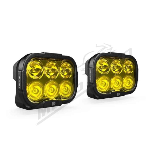 DENALI DL6 papildomų žibintų rinkinys (geltoni lęšiai) Ducati Desert / Multistrada 937/1158 21-25 