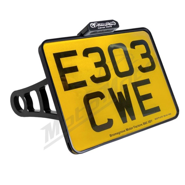 HEINZ BIKES Ø25.4 License Plate Side Mount 178x229mm Harley Davidson FXCW / FXSB / FXSE / FXSBSE 1584/1800 08-17