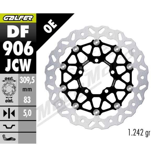 GALFER BRAKE ROTOR FLOATECH WAVE Triumph Bonneville / Daytona / Moto2 675-1200cc 10-25