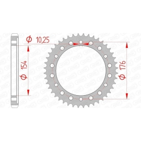 AFAM Steel Standard Rear Sprocket 10801 - 530 HONDA CB 1000R 2008-2015